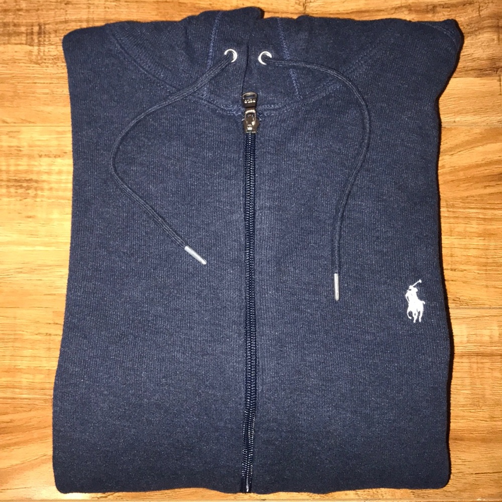 Polo Ralph Lauren Navy Blue Full Zip Hoodie